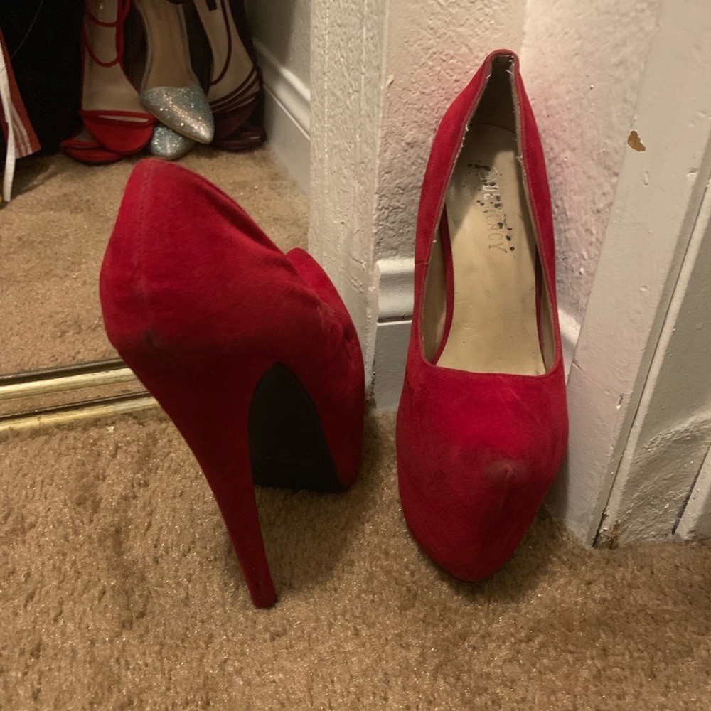Red stilettos